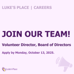 Join our team, hiring graphic with megaphone.